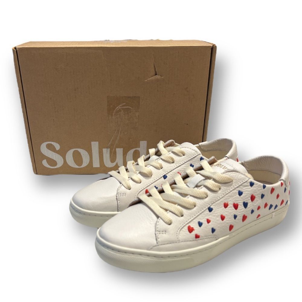 Soludos Women’s Queen Of Hearts Ibiza Sneakers Size 7.5 NWT Valentines Day